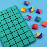 Grid chocolate mold candy making ice cube mold Nama chocolate square silicone party biscuit baking mold square chocolate mold In Australia - Darrahopens