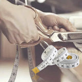 Tailor Ruler Double Scale Body Measuring Tape Sewing Ruler Measure Circumference, Retractable PVC Glass Fiber Soft Tape Measure