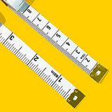 Tailor Ruler Double Scale Body Measuring Tape Sewing Ruler Measure Circumference, Retractable PVC Glass Fiber Soft Tape Measure