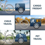 Bicycle trailer hooks, connectors, couplers, bicycle adapters, black adapter accessories provided for cargo and pet bicycle trailers
