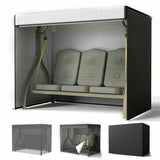 Outdoor swing set, terrace garden hammock, sliding cover, durable Oxford fabric, waterproof and UV resistant protector