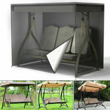 Outdoor swing set, terrace garden hammock, sliding cover, durable Oxford fabric, waterproof and UV resistant protector