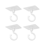 Traceless Wall Adhesive Hook，Rotate 360°Ceiling Adhesive Hook，Waterproof Bathroom Kitchen Heavy Duty Self Adhesive Hooks