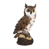 Owl Decor Statue Resin Fake Owl Sculpture for Home,Living Room Owl Outdoor Garden Decoration (Brown) In Australia - Darrahopens