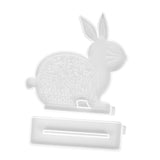 Rabbit logo mold, epoxy resin table mold, silicone desktop decoration mold, desktop ornament decoration mold