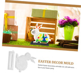 Rabbit logo mold, epoxy resin table mold, silicone desktop decoration mold, desktop ornament decoration mold