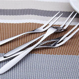 4pcs Fruit fork Stainless Steel Gold Cake Dessert forks Lovely Mini fork Used for Cake In Party Snail fork Kitchen Tool
