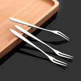 4pcs Fruit fork Stainless Steel Gold Cake Dessert forks Lovely Mini fork Used for Cake In Party Snail fork Kitchen Tool