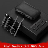 7pcs Nail trimming set, personal care nail clipper set, decoration nail, professional foot trimming set, men's accessories In Australia - Darrahopens