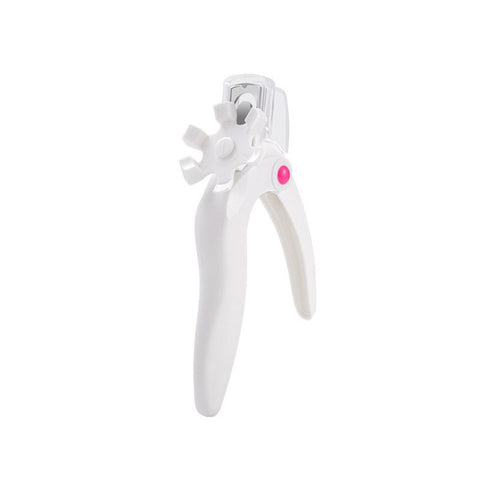 Used for fake nail art manicure, white adjustable stainless steel nail clippers, professional rotating nail clippers In Australia - Darrahopens