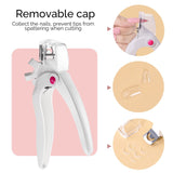 Used for fake nail art manicure, white adjustable stainless steel nail clippers, professional rotating nail clippers In Australia - Darrahopens