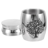 Decoration for burying cat ashes, puppy memorial hall, cat funeral, pet daddy, stainless steel mini storage jar In Australia - Darrahopens