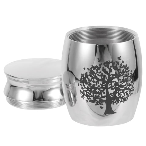 Decoration for burying cat ashes, puppy memorial hall, cat funeral, pet daddy, stainless steel mini storage jar In Australia - Darrahopens