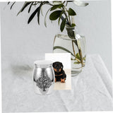 Decoration for burying cat ashes, puppy memorial hall, cat funeral, pet daddy, stainless steel mini storage jar In Australia - Darrahopens