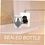 Decoration for burying cat ashes, puppy memorial hall, cat funeral, pet daddy, stainless steel mini storage jar In Australia - Darrahopens