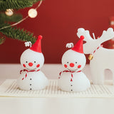 2pcs Christmas Shaped Scented Candles Gift,Melting Snowman Elf Christmas Tree Scented Candles Christmas Decoration