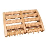 Wooden foot massage roller, bipedal massage roller, used to relieve foot fatigue, pain, and plantar fasciitis In Australia - Darrahopens