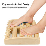 Wooden foot massage roller, bipedal massage roller, used to relieve foot fatigue, pain, and plantar fasciitis In Australia - Darrahopens