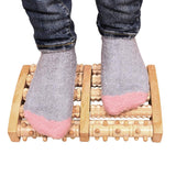 Wooden foot massage roller, bipedal massage roller, used to relieve foot fatigue, pain, and plantar fasciitis In Australia - Darrahopens
