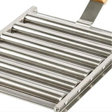 Hot Dog Roller Stainless Steel Sausage Roller Rack with Extra Long Wood Handle, BBQ Hot Dog Griller For Evenly Cooked Hot Dogs In Australia - Darrahopens