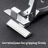 Bandwidth serrated jaw spring return painting tool with hammer stretcher for clamping art oil painting canvas