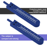 2pcs Electrocardiogram caliper with ruler electrocardiograph, nursing measuring tool with scale and sleeve, and dividing gauge