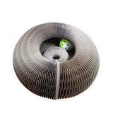 Interactive Cat Scratching Board,Cat Grinding Claw Scratching Board with a Toy Bell Ball Convenient Cat Toy Durable Recyclable In Australia - Darrahopens