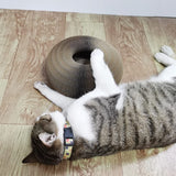 Interactive Cat Scratching Board,Cat Grinding Claw Scratching Board with a Toy Bell Ball Convenient Cat Toy Durable Recyclable