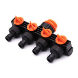Irrigation diversion valve, splitter, 4-way water distributor, irrigation accessories controller, faucet hose