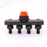 Irrigation diversion valve, splitter, 4-way water distributor, irrigation accessories controller, faucet hose