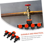Irrigation diversion valve, splitter, 4-way water distributor, irrigation accessories controller, faucet hose
