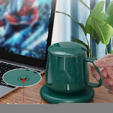 Coffee Mug Warmer Mug Set App Temperature Control Smart Mug for Desk Heated Ceramic Coffee Mug with Auto Shut Off