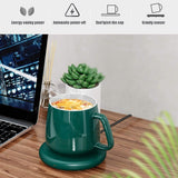 Coffee Mug Warmer Mug Set App Temperature Control Smart Mug for Desk Heated Ceramic Coffee Mug with Auto Shut Off