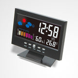 1pc Stylish Clock Creative Clock Multifunctional Clock Digital Clock Time Display Clock Alarm Clock LED