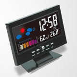 1pc Stylish Clock Creative Clock Multifunctional Clock Digital Clock Time Display Clock Alarm Clock LED