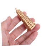 Mini Pagoda Statue Resin Miniature Tower Model Figurine Desktop Ornament for Zen Garden Home Aquarium Dollhouse Decoration