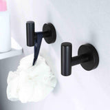 4pcs Bathroom hooks, towel hooks, brackets, bathroom hangers and hooks, wall hooks, long robes, clothes, outerwear hooks