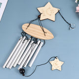 Metal Multi-Tube Solid Wood Wind Chime Lovely Outdoor Living Yard Garden Decorations Window Bells Wall Hanging Ornaments