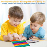 Children's and adults' silicone bubble sensing toys, special needs square bubble sensing toys in multiple colors