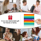 Children's and adults' silicone bubble sensing toys, special needs square bubble sensing toys in multiple colors