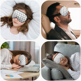 Black and white polka dot silk eye mask sleep facial mask classic simple eye mask with adjustable shoulder strap, light weight