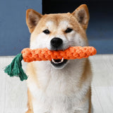 Dog Teeth Cleaning Toy Cotton Rope Carrot Shaped Pet Chewing Anti Bite Grinding Carrot Set Teeth Cleaning Anti Bite