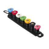 High pressure cleaning machine nozzle head kit with nozzle holder, 7 nozzle heads, 1/4 inch quick connect, multifunctional