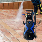 High pressure cleaning machine nozzle head kit with nozzle holder, 7 nozzle heads, 1/4 inch quick connect, multifunctional