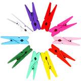 10pcs DIY handmade decorative wooden clip, colorful wooden clip, photo clip, hemp rope wooden clip, sealing clip