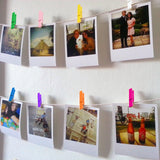 10pcs DIY handmade decorative wooden clip, colorful wooden clip, photo clip, hemp rope wooden clip, sealing clip