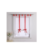 Sunshade Label Top Transparent Curtain Balcony Bow Strap Sunshade Ribbon Window Screen Lifting Curtain