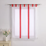 Sunshade Label Top Transparent Curtain Balcony Bow Strap Sunshade Ribbon Window Screen Lifting Curtain