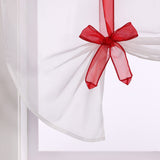 Sunshade Label Top Transparent Curtain Balcony Bow Strap Sunshade Ribbon Window Screen Lifting Curtain
