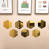 12pcs Hexagonal mirror environmentally friendly acrylic wall sticker background wall decoration crystal three-dimensional mirror sticker